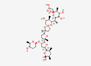 Two-dimensional chemical structure of Semduramicin, CAS 113378-31-7