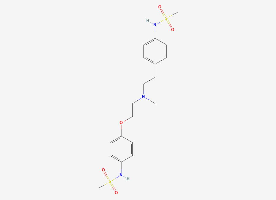 Two-dimensional chemical structure of Dofetilide, CAS 115256-11-6