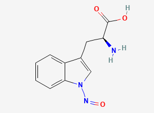 Two-dimensional chemical structure of N-Nitroso Tryptophan, CAS 68807-89-6