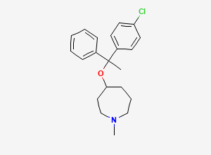 Two-dimensional chemical structure of Clemastine EP Impurity B, CAS 61771-18-4