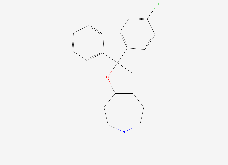 Two-dimensional chemical structure of Clemastine EP Impurity B, CAS 61771-18-4
