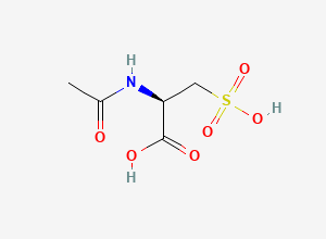 Two-dimensional chemical structure of N-Acetyl-3-sulfo-L-alanine, CAS 79560-92-2