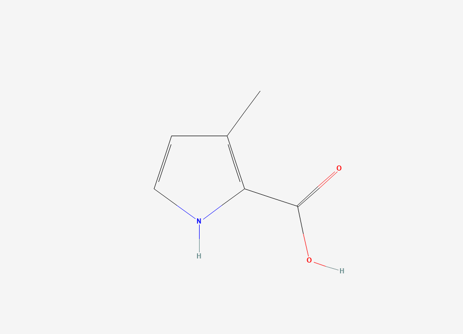 Two-dimensional chemical structure of 3-methyl-1H-pyrrole-2-carboxylic acid