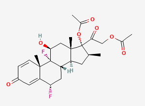 Two-dimensional chemical structure of Diflorasone Diacetate