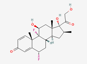 Two-dimensional chemical structure of Diflorasone, CAS 2557-49-5