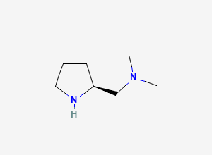 Two-dimensional chemical structure of Dimethyl-(S)-1-pyrrolidin-2-ylmethyl-amine