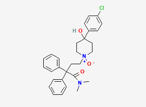 Two-dimensional chemical structure of Loperamide EP Impurity G / Loperamide N-Oxide cis-Isomer / Loperamide Oxide EP Impurity B/ Loperamide Cis-N-Oxide, CAS 109572-89-6
