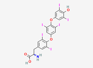 Two-dimensional chemical structure of Levothyroxine EP Impurity F/Levothyroxine T6 Impurity, CAS 911661-90-0
