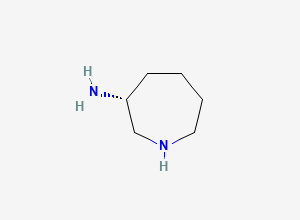 Two-dimensional chemical structure of (R)-Azepan-3-amine