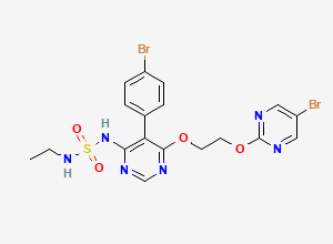Two-dimensional chemical structure of N-Despropyl-N-ethyl Macitentan, CAS 441796-13-0