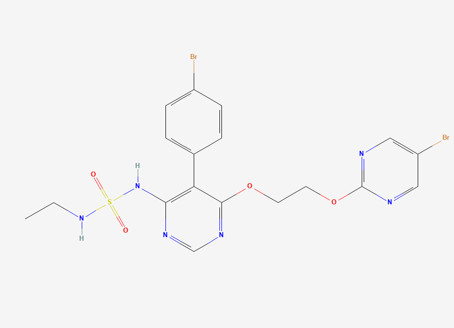 Two-dimensional chemical structure of N-Despropyl-N-ethyl Macitentan, CAS 441796-13-0