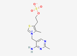 Two-dimensional chemical structure of Thiamine EP Impurity A / Thiamine Sulfate Ester, CAS 2380-61-2