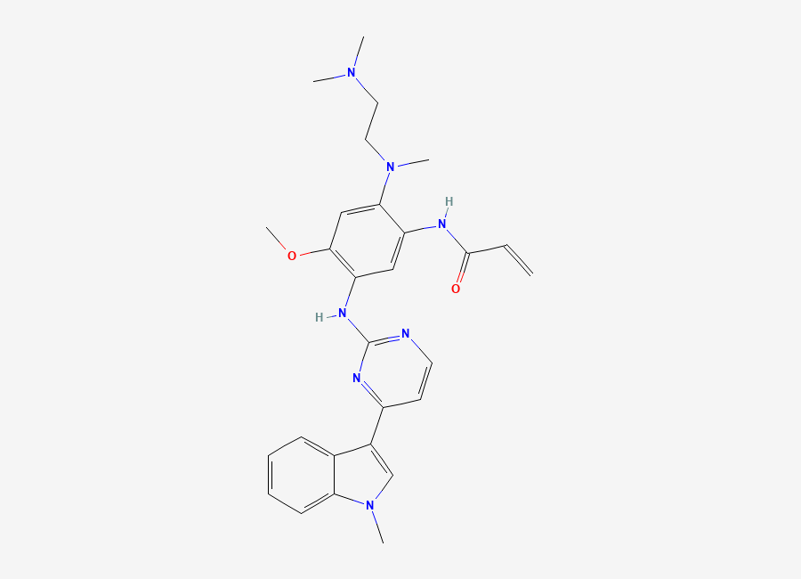 Two-dimensional chemical structure of Osimertinib