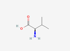 Two-dimensional chemical structure of D-Valine