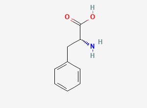 Two-dimensional chemical structure of D-Phenylalanine, CAS 673-06-3