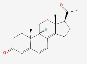 Two-dimensional chemical structure of Dydrogesterone EP Impurity A, CAS 23035-53-2