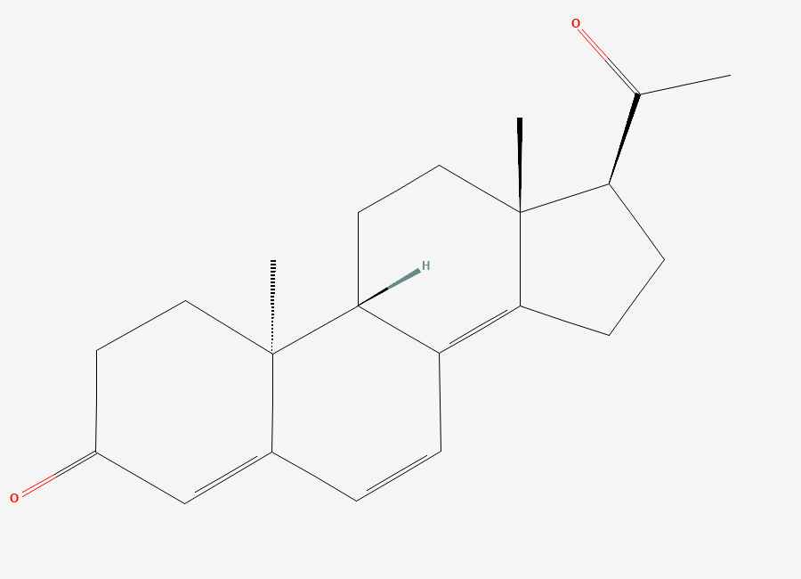 Two-dimensional chemical structure of Dydrogesterone EP Impurity A, CAS 23035-53-2