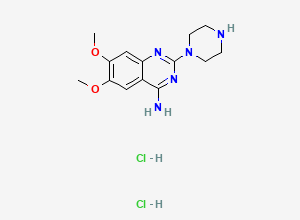 Two-dimensional chemical structure of Terazosin Related Compound A / Terazosin EP Impurity C / Prazosin EP Impurity C (2HCl Salt), CAS 60548-08-5