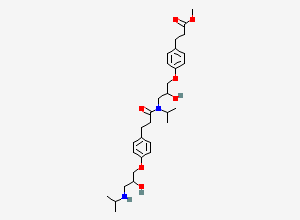 Two-dimensional chemical structure of Esmolol Dimer Impurity, CAS 98903-89-0