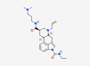 Two-dimensional chemical structure of Cabergoline EP Impurity B / Cabergoline Related Compound B, CAS 166533-36-4