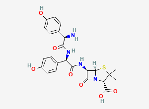 Two-dimensional chemical structure of Amoxicillin EP Impurity G / Amoxicillin Related Compound G, CAS 188112-75-6