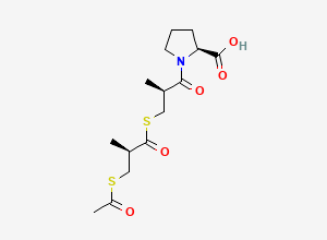Two-dimensional chemical structure of Captopril EP Impurity H, CAS 205521-07-9