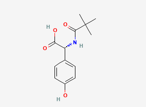 Two-dimensional chemical structure of Amoxicillin EP Impurity H, CAS 205826-86-4