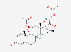 Two-dimensional chemical structure of Betamethasone 11,21-diacetate