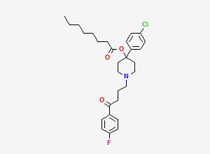 Two-dimensional chemical structure of Haloperidol Decanoate EP Impurity H / Haloperidol Octanoate / Haloperidol Decnoate Related Compound B, CAS 1134807-34-3