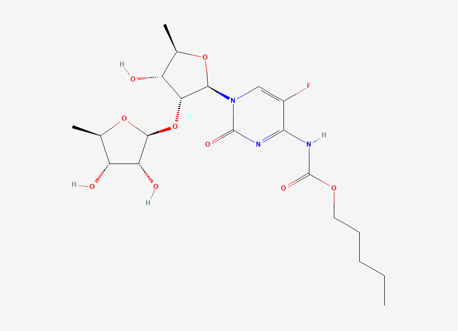 Two-dimensional chemical structure of Capecitabine USP Impurity H / Capecitabine 2-O-BDR Impurity, CAS 1262133-66-3