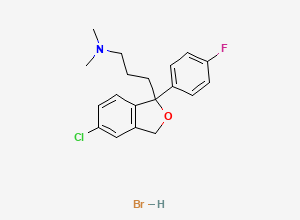 Two-dimensional chemical structure of Citalopram EP Impurity E, CAS 1332724-08-9