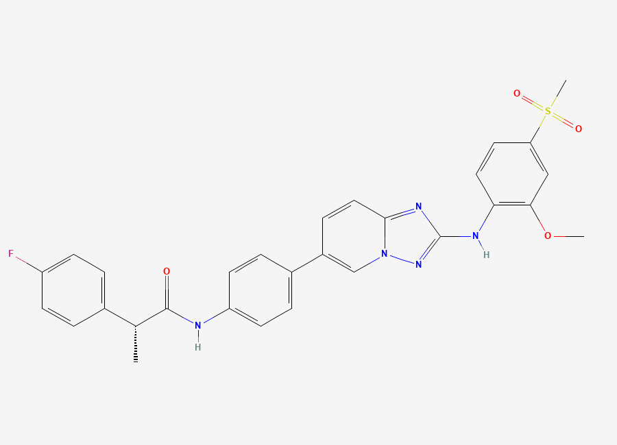Two-dimensional chemical structure of Empesertib