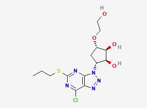 Two-dimensional chemical structure of Ticagrelor Impurity K, CAS 2248538-63-6