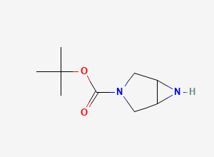 Two-dimensional chemical structure of tert-Butyl 3,6-diazabicyclo(3.1.0)hexane-3-carboxylate