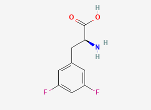 Two-dimensional chemical structure of 3,5-Difluoro-L-phenylalanine