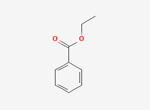 Two-dimensional chemical structure of Ethyl Benzoate, CAS 93-89-0