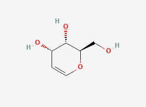 Two-dimensional chemical structure of 1,2-Didehydro-Dideoxy-D-Allose, CAS 63949-52-0