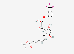Two-dimensional chemical structure of Travoprost 13,14-Epoxide (Mixture of Diastereomers)