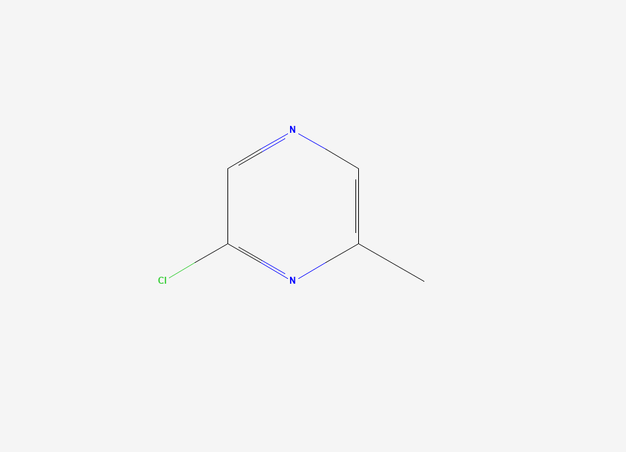 Two-dimensional chemical structure of 2-Chloro-6-methylpyrazine