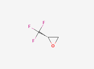 Two-dimensional chemical structure of (2S)-2-(Trifluoromethyl)oxirane