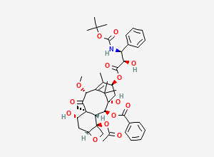 Two-dimensional chemical structure of 10-Methyl docetaxel