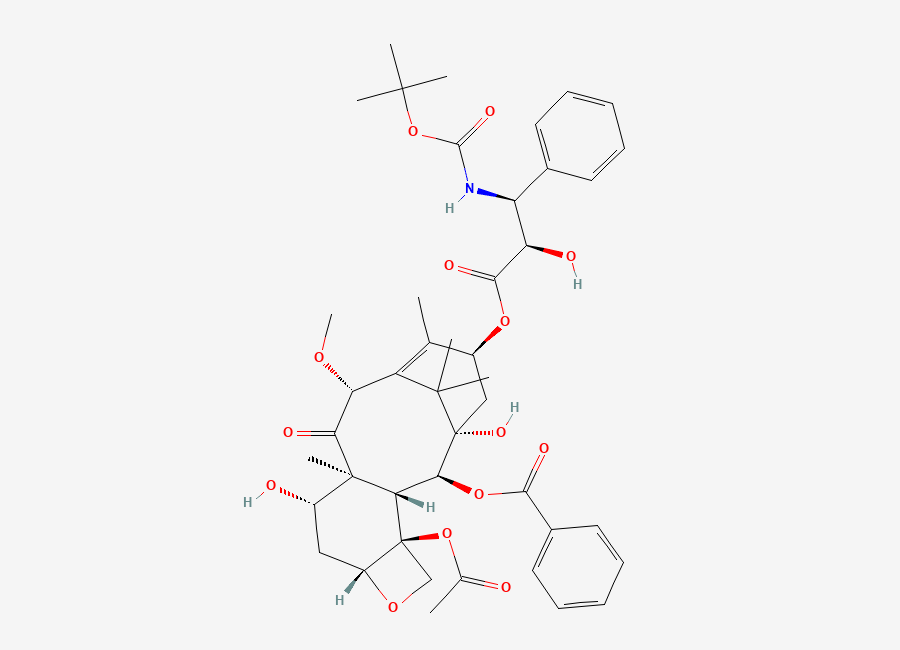 Two-dimensional chemical structure of 10-Methyl docetaxel