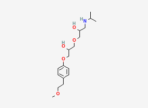 Two-dimensional chemical structure of Metoprolol EP Impurity J, CAS 163685-37-8