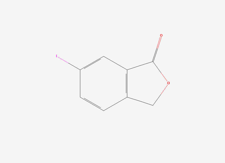 Two-dimensional chemical structure of 6-Iodo-3H-isobenzofuran-1-one