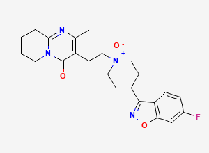 Two-dimensional chemical structure of Risperidone N-Oxide, CAS 832747-55-4