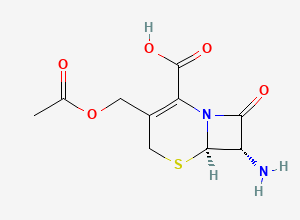 Two-dimensional chemical structure of 7-Aminocephalosporansaure
