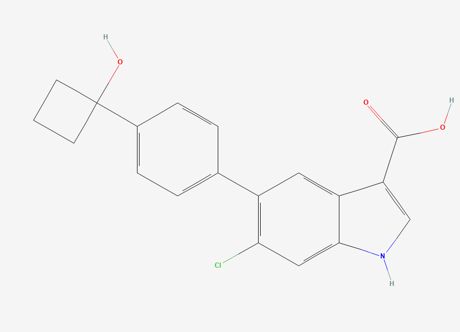 Two-dimensional chemical structure of PF-06409577