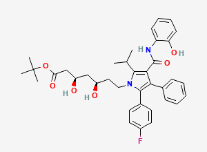 Two-dimensional chemical structure of 2-Hydroxy Atorvastatin tert-Butyl Ester, CAS 1346599-89-0