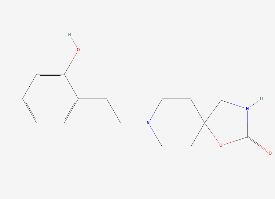Two-dimensional chemical structure of 2-Hydroxy Fenspiride, CAS 441781-21-1