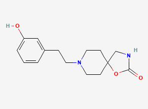 Two-dimensional chemical structure of 3-Hydroxy Fenspiride, CAS 441781-23-3